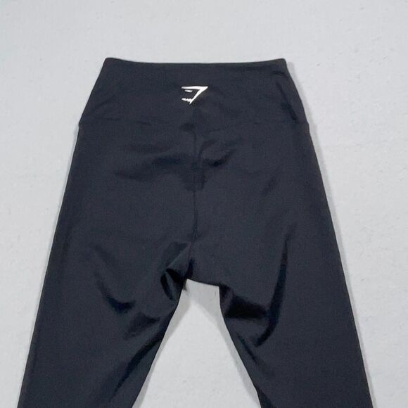 Gymshark Seamless Tights Size‎ Small Black Full Length Gym Yoga Running - Picture 8 of 10